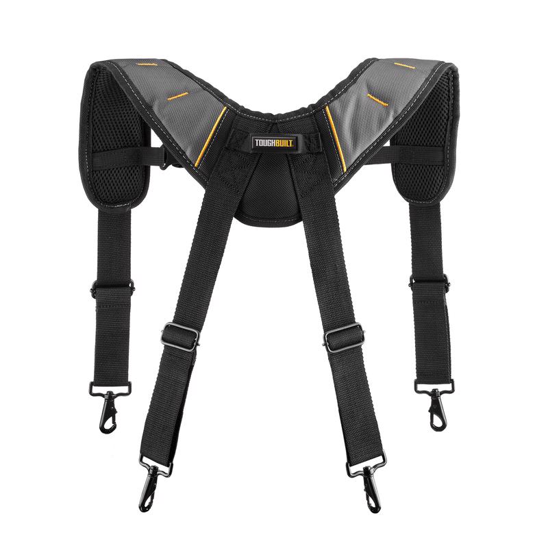 ToughBuilt 1.18 in. L X 6.3 in. W Nylon Suspenders Black/Gray 1 pair