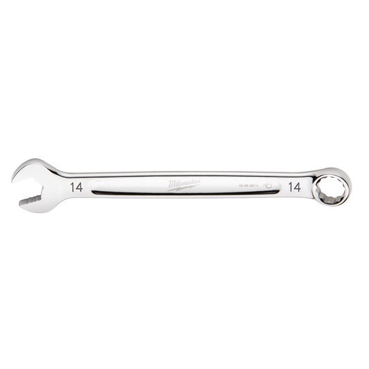 Milwaukee Max Bite 14 mm 6 and 12 Point Metric Combination Wrench 1.25 in. L 1 pc