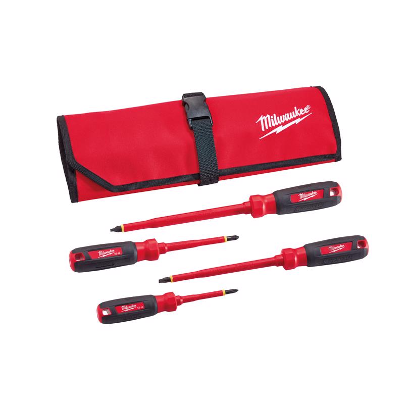 Milwaukee Slotted/Square 1000V Insulated Screwdriver Set 4 Tool