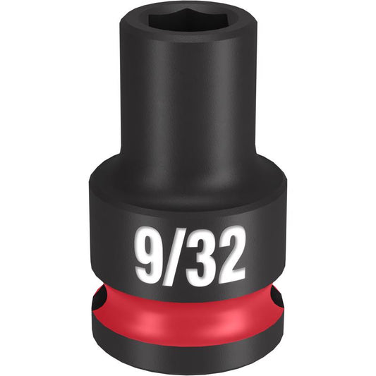Milwaukee Shockwave 9/32 in. X 3/8 in. drive SAE 6 Point Standard Impact Socket 1 pc