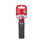 Milwaukee SHOCKWAVE 5/8 in. X 1/2 in. drive SAE 6 Point Deep Impact Socket 1 pc