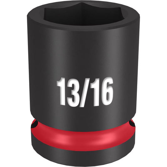 Milwaukee Shockwave 13/16 in. X 1/2 in. drive SAE 6 Point Standard Deep Socket 1 pc