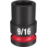 Milwaukee Shockwave 9/16 in. X 1/2 in. drive SAE 6 Point Standard Impact Socket 1 pc