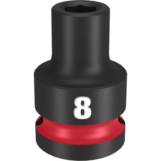 Milwaukee Shockwave 8 mm X 1/2 in. drive Metric/SAE 6 Point Standard Impact Socket 1 pc
