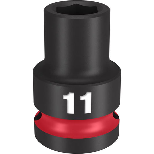 Milwaukee Shockwave 11 mm X 1/2 in. drive Metric/SAE 6 Point Standard Impact Socket 1 pc