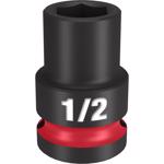 Milwaukee Shockwave 1/2 in. X 1/2 in. drive SAE 6 Point Standard Impact Socket 1 pc