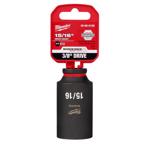 Milwaukee Shockwave 15/16 in. X 3/8 in. drive SAE 6 Point Deep Impact Socket 1 pc