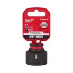 Milwaukee Shockwave 1 in. X 3/8 in. drive SAE 6 Point Standard Impact Socket 1 pc