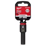 Milwaukee Shockwave 7 mm X 3/8 in. drive Metric 6 Point Deep Impact Socket 1 pc