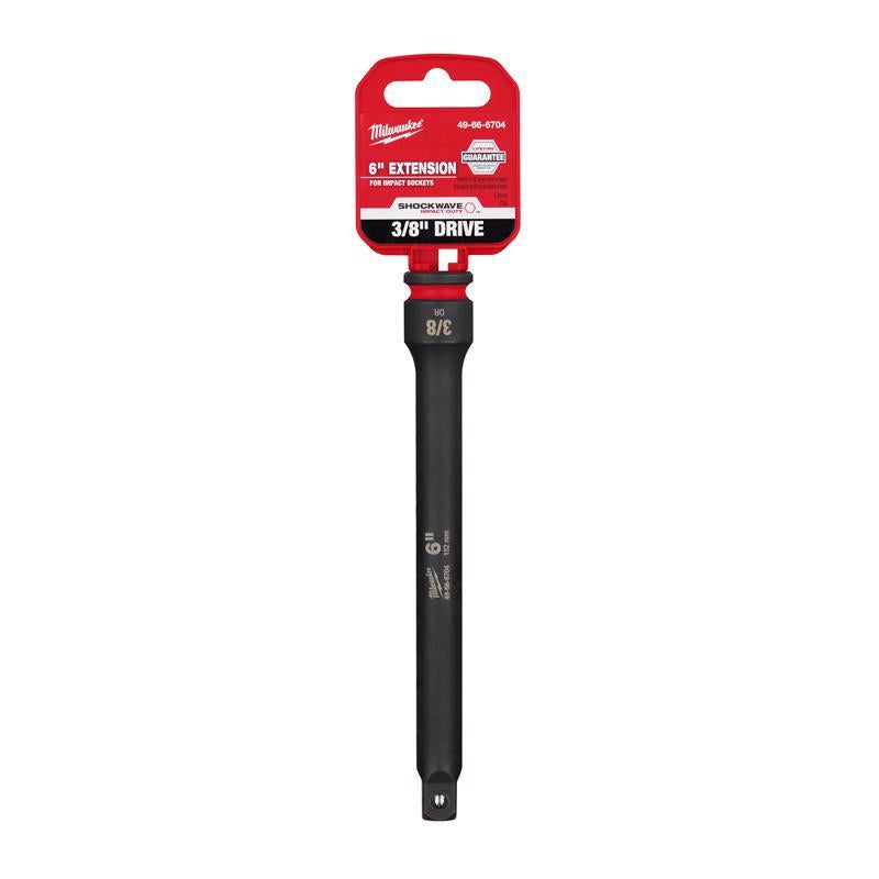 Milwaukee Shockwave 6 in. X 3/8 in. drive SAE Impact Extension 1 pc