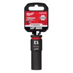 Milwaukee Shockwave 13 mm X 3/8 in. drive Metric 6 Point Deep Impact Socket 1 pc