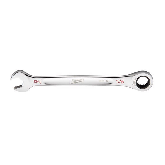 Milwaukee 13/16 in. X 13/16 in. 12 Point SAE Ratcheting Combination Wrench 11.1 in. L 1 pc