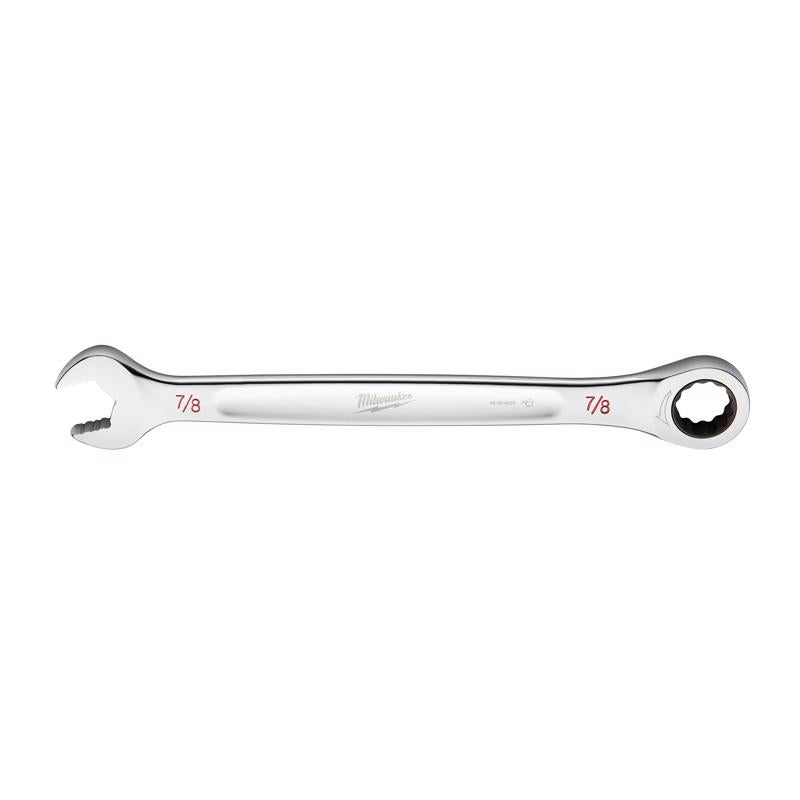 Milwaukee 7/8 in. X 7/8 in. 12 Point SAE Ratcheting Combination Wrench 11.93 in. L 1 pc