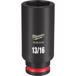 Milwaukee SHOCKWAVE 13/16 in. X 3/8 in. drive SAE 6 Point Deep Impact Socket 1 pc