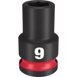 Milwaukee Shockwave 9 mm X 3/8 in. drive Metric 6 Point Standard Impact Socket 1 pc