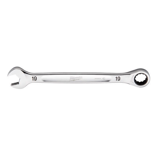 Milwaukee 19 mm X 19 mm 12 Point Metric Ratcheting Combination Wrench 10.14 in. L 1 pc