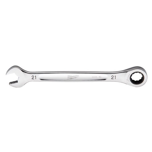 Milwaukee 21 mm X 21 mm 12 Point Metric Ratcheting Combination Wrench 11.1 in. L 1 pc