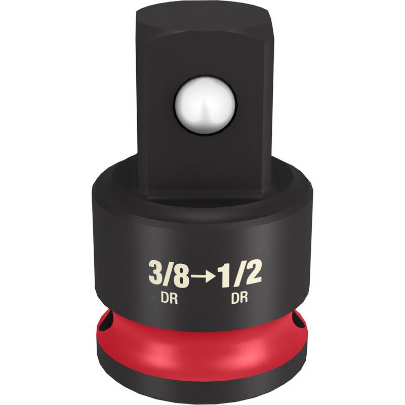 Milwaukee Shockwave 1.41 in. L X 3/8 in. drive X Socket Adapter in. SAE Adapter Socket Adapter 1 pc