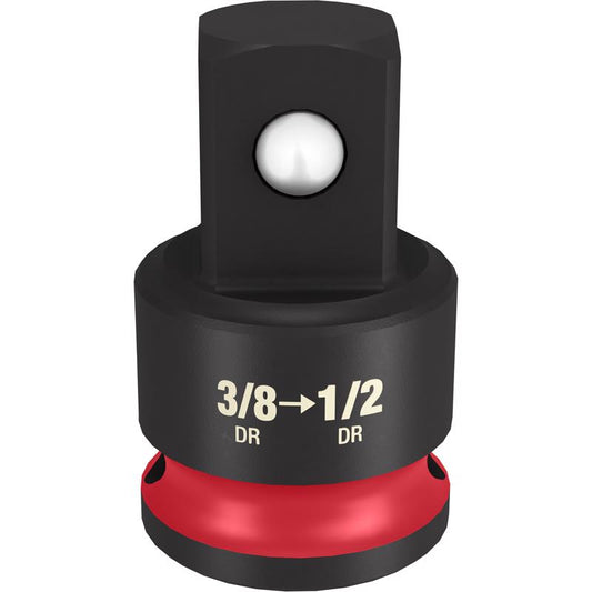 Milwaukee Shockwave 1.41 in. L X 3/8 in. drive X Socket Adapter in. SAE Adapter Socket Adapter 1 pc