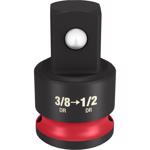Milwaukee Shockwave 1.41 in. L X 3/8 in. drive X Socket Adapter in. SAE Adapter Socket Adapter 1 pc