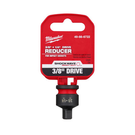 Milwaukee Shockwave 1.08 in. L X 3/8 in. drive SAE Socket Reducer 1 pc