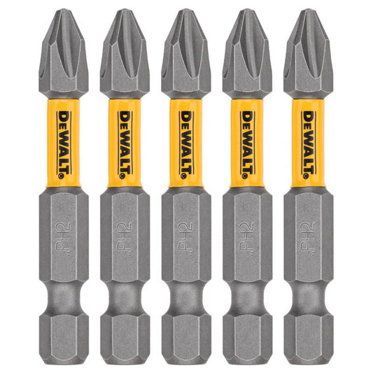 DeWalt Max Fit Phillips #2 X 2 in. L Screwdriver Bit Set Steel 5 pk