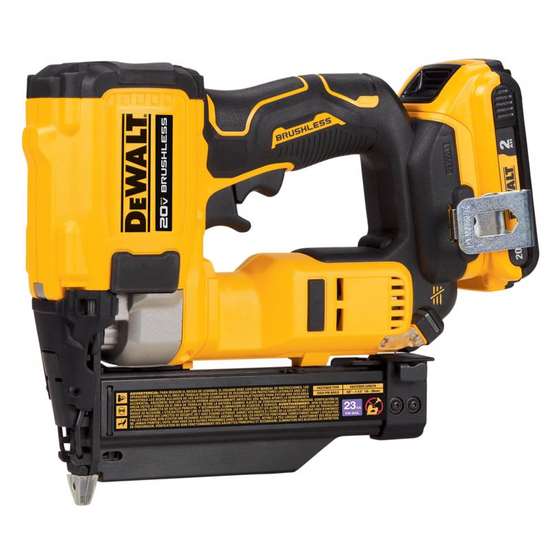 DeWalt 20V MAX ATOMIC 23 Ga. Cordless Compact Pin Nailer Kit (Battery & Charger) 20 V