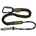 DeWalt Aluminum/Polyester Single Leg Lanyard 32 in. L 15 lb. cap. Black/Yellow 1 pc