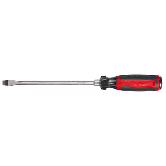 Milwaukee Made in USA Cushion Grip 3/8 in. Slotted Made in USA Screwdriver 1 pk