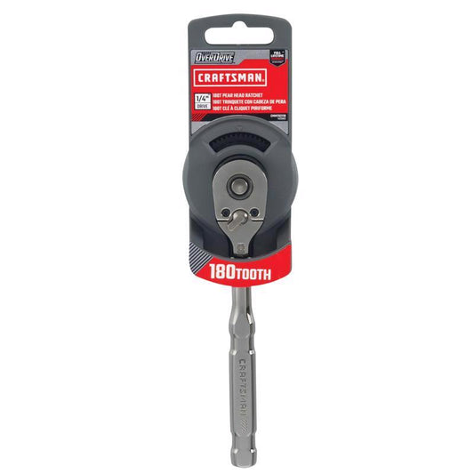 Craftsman Overdrive 1/4 in. drive Pear Head Ratchet 180 teeth