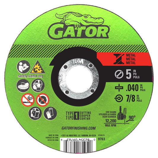 Gator 5 in. D X 7/8 in. Aluminum Oxide Metal Cut-Off Blade 1 pk