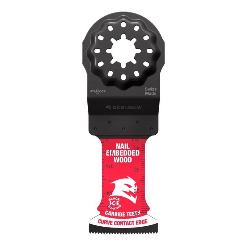 Diablo Demo Demon Amped 1-3/4 in. L X 1-1/4 in. W Carbide Oscillating Blade Nail-Embedded Wood 10 pk