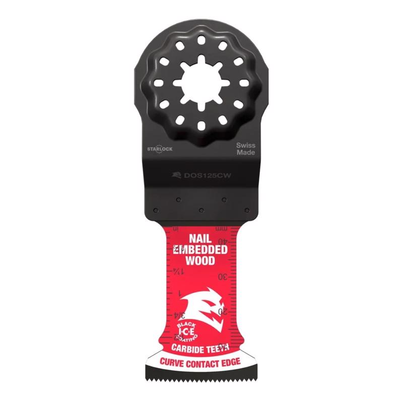 Diablo Demo Demon Amped 1-3/4 in. L X 1-1/4 in. W Carbide Oscillating Blade Nail-Embedded Wood 1 pk