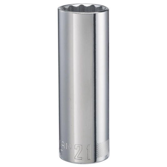 Craftsman 21 mm X 1/2 in. drive Metric 12 Point Deep Socket 1 pc