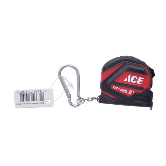 Ace 6 ft. L X 1/2 in. W Keychain Tape Measure 1 pk