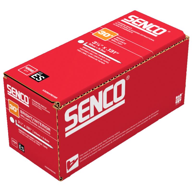 Senco 3-1/4 in. Framing Bright Steel Nail Diamond Head