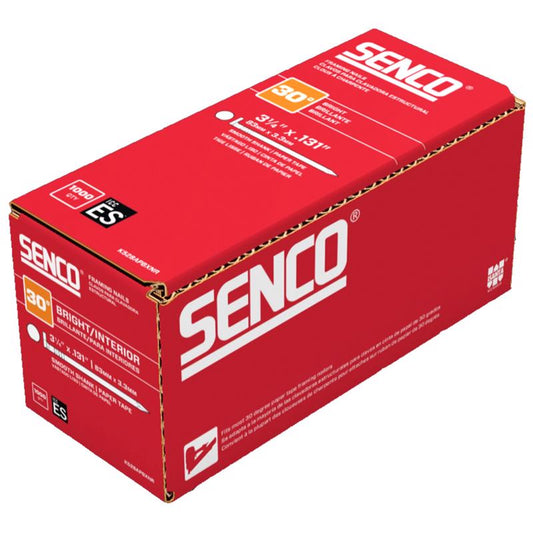 Senco 3-1/4 in. Framing Bright Steel Nail Diamond Head