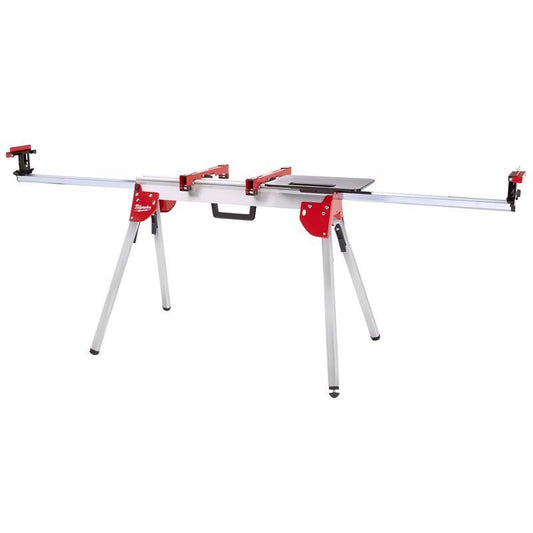 Milwaukee Milwaukee Aluminum 100 in. L X 32 in. H X 27 in. W Stand Miter Saw Stand 500 lb Red 1 pc