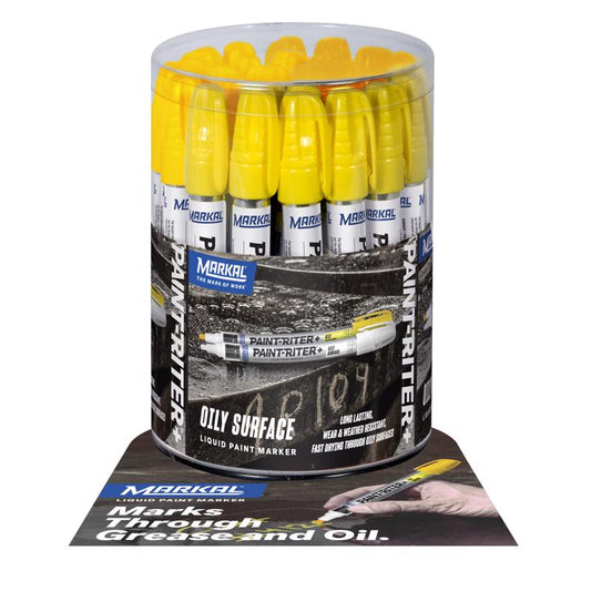 Markal Paint-Riter Yellow Bullet and Chisel Tip Liquid Paint Marker 1 each