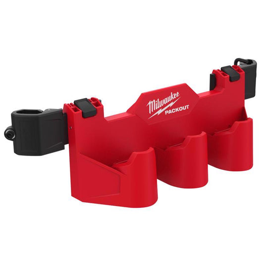 Milwaukee PACKOUT Tool Box Attachment M12 Battery Rack Black/Red