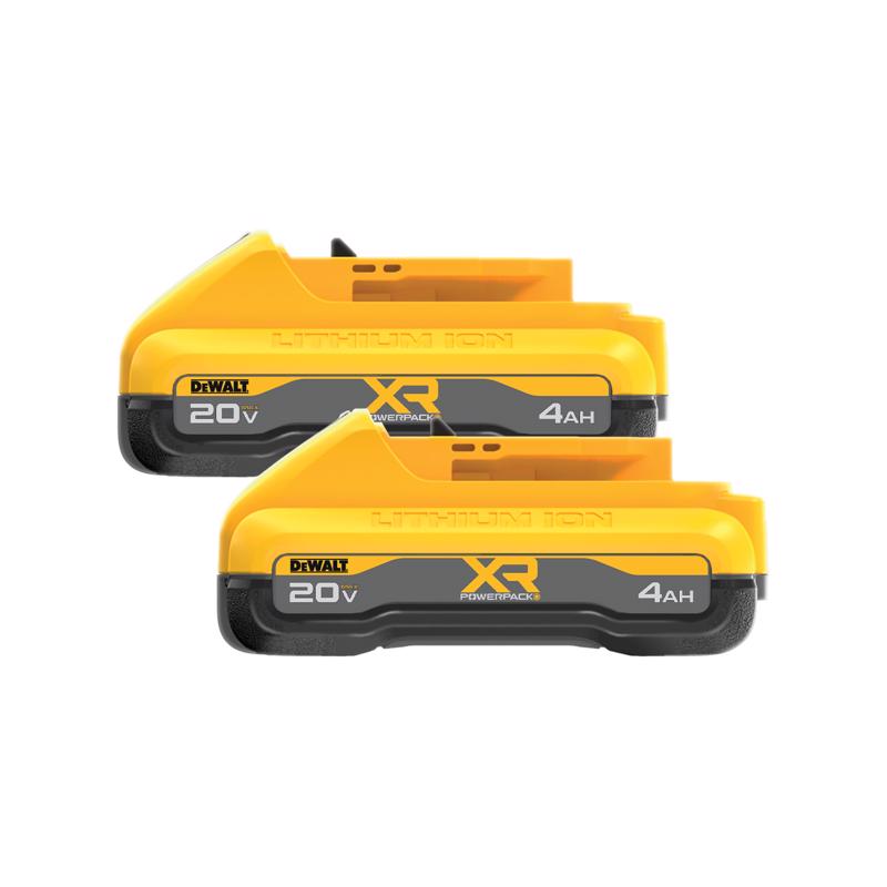DeWalt 20V MAX XR DCB2104-2 4 Ah Lithium-Ion Tabless Battery 2 pc
