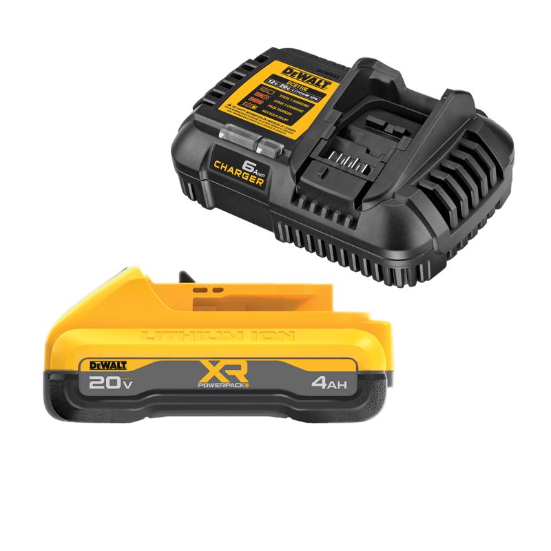 DeWalt 20V MAX XR DCB2104C 4 Ah Lithium-Ion Tabless Battery and Charger Starter Kit