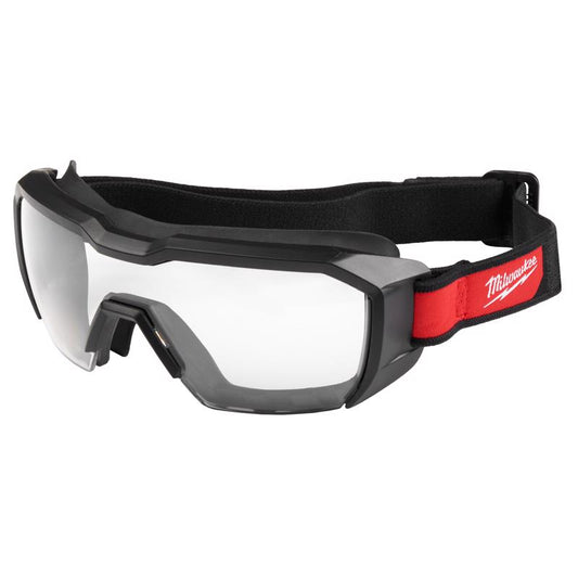 Milwaukee Tool Anti-Fog Impact and Splash Resistant Goggles Clear Lens Black Frame 1 pk