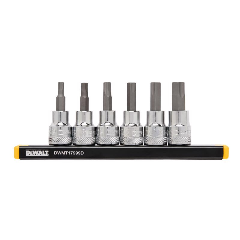 DeWalt 3/8 in. drive SAE Hex Bit Socket Set 6 pc