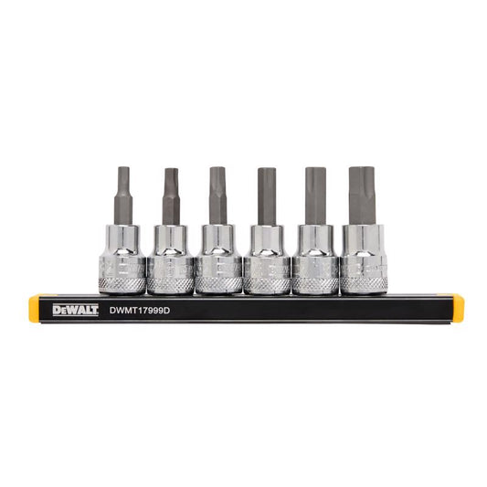 DeWalt 3/8 in. drive SAE Hex Bit Socket Set 6 pc