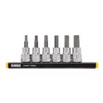 DeWalt 3/8 in. drive SAE Hex Bit Socket Set 6 pc