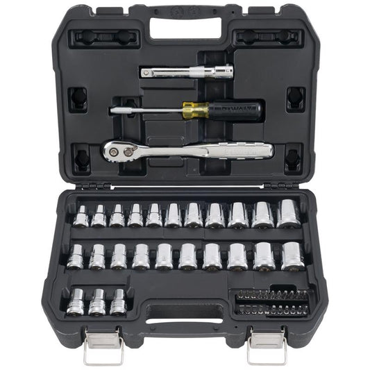 DeWalt 1/2 in. drive Metric/SAE Mechanic's Tool Set 49 pc