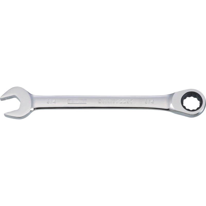 DeWalt 3/4 in. X 3/4 in. 12 Point SAE Ratcheting Combination Wrench 9-11/16 in. L 1 pc