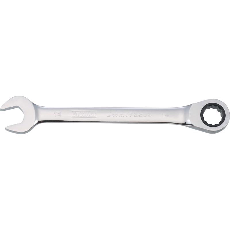 DeWalt 14 mm X 14 mm 12 Point Metric Ratcheting Combination Wrench 7-5/32 in. L 1 pc