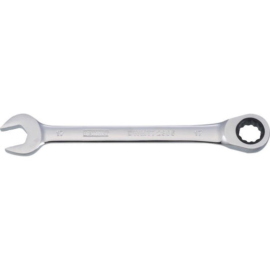 DeWalt 17 mm X 17 mm 12 Point Metric Ratcheting Combination Wrench 8-25/32 in. L 1 pc
